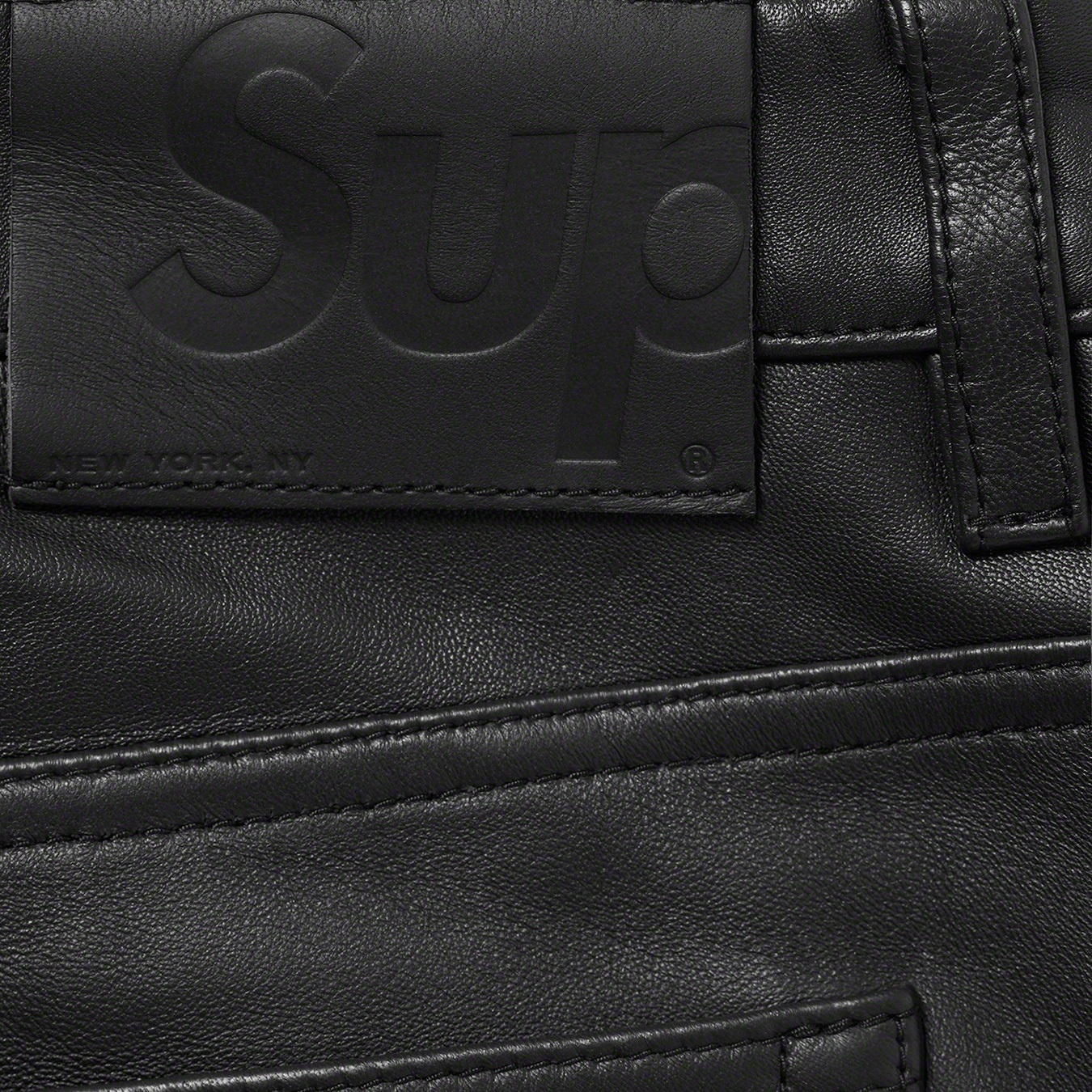 Leather 5-Pocket Jean view 2